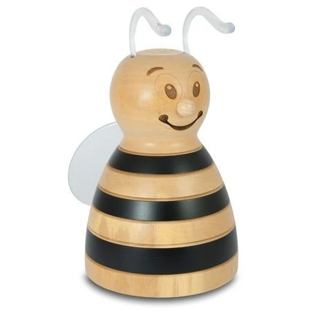 Side view of Propolina Model P4 bee-shaped real wood propolis diffuser with ioniser IP-ROCO