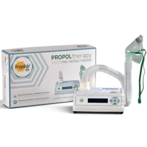 Propol Therapy A4 propolis diffuser device displayed next to its original packaging box IP-ROCO